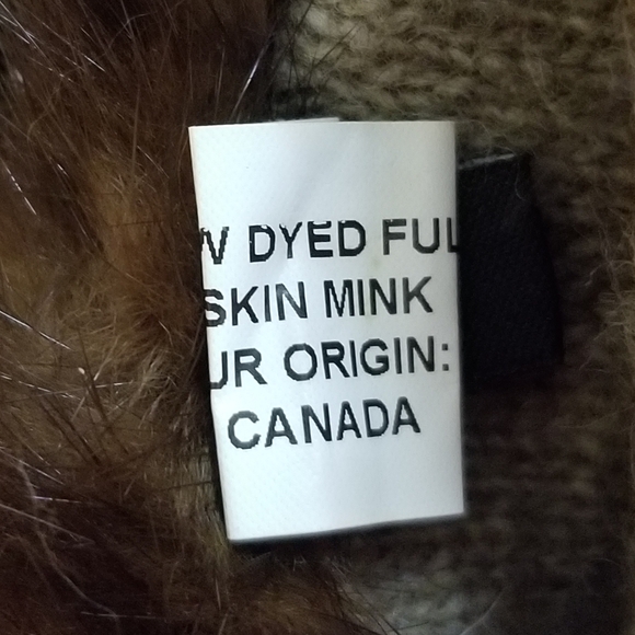 $275 Mitchie's Leather Gloves with Wool Lining & Mink - Picture 7 of 7